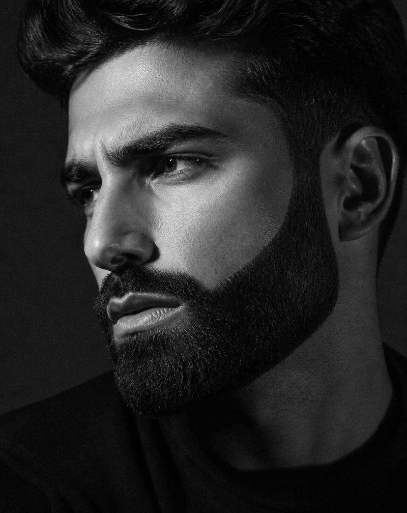 Sculpted Full Beard